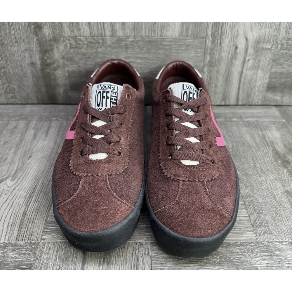 Vans Sport Low Women's size 7 Burgundy Pink Suede Skateboarding Shoes - Picture 4 of 6
